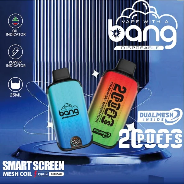 Bang Vape Dual Mesh 20000 Puffs – Idealan bežični e-cigareta za dugotrajno uživanje