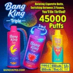 Bang King Triple 45000 Puffs – Višestruka Vape Jednokratna Cigara s Tri Okusa i Pametnim Zaslonom