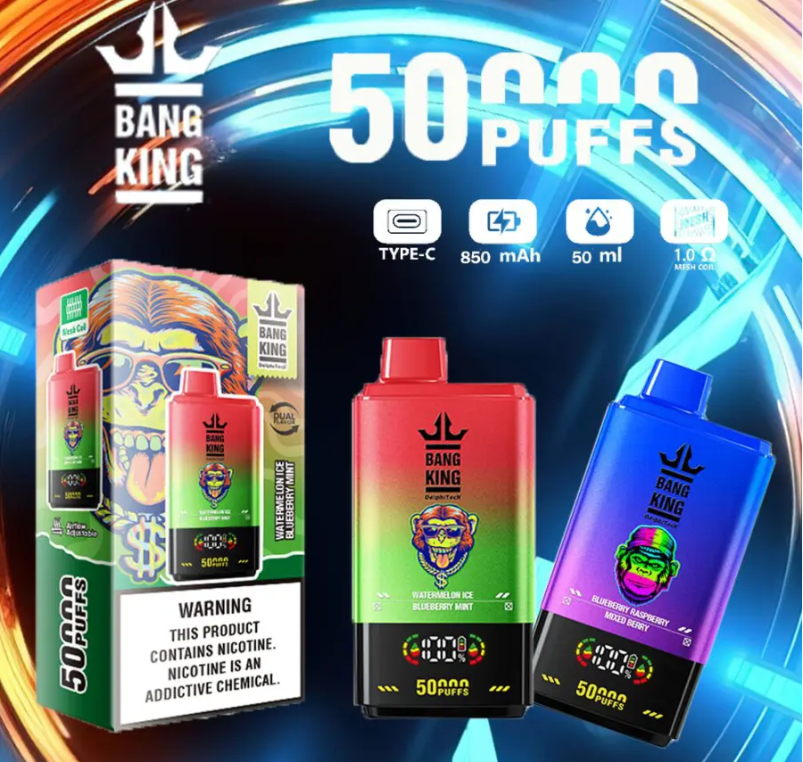 bang50k-chic-900x900.jpg(1) Bang King 50000 Puffs – Jednokratna e-cigareta s dvostrukim okusom i pametnim zaslonom - Slika 1
