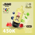 Bang Leader 450K Puffs – 15-u-1 punjiva jednokratna vape s podesivim ledom i pametnim zaslonom - Slika 7