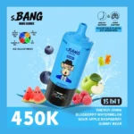 Bang Leader 450K Puffs – 15-u-1 punjiva jednokratna vape s podesivim ledom i pametnim zaslonom - Slika 5