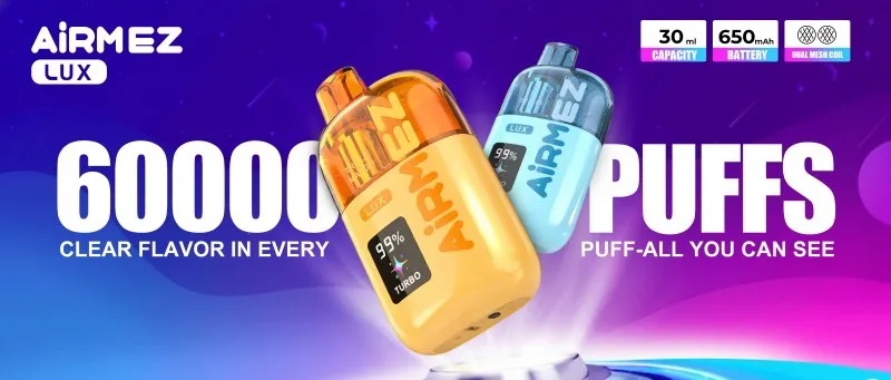 Airmez Lux 60K Puffs – dugotrajna jednokratna e-cigareta s 10 ukusnih aroma 1 airmez lux 60k puffs dugotrajna jednokratna e cigareta s 10 ukusnih aroma 13