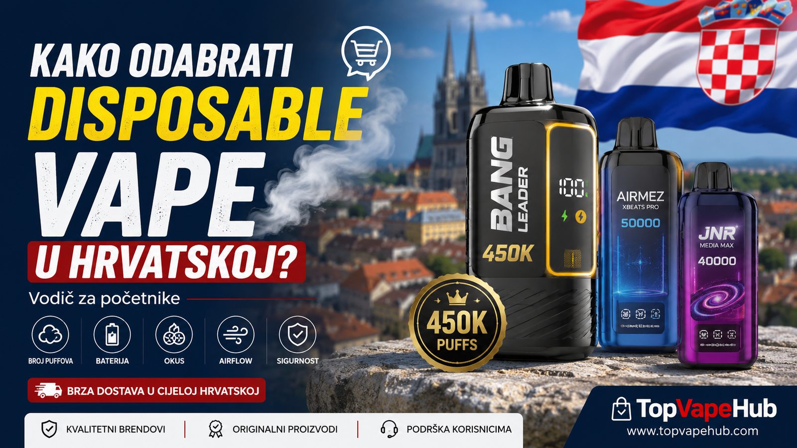 Kako odabrati disposable vape u Hrvatskoj? Vodič za početnike 1 Kako odabrati disposable vape u Hrvatskoj Vodič za početnike