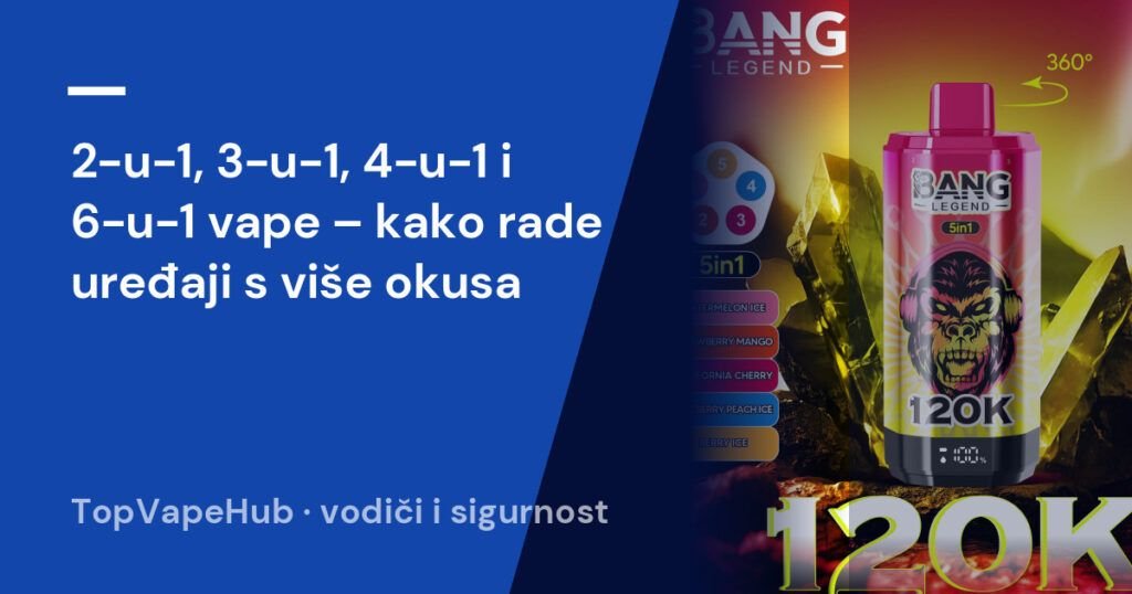 2-u-1, 3-u-1, 4-u-1 i 6-u-1 vape – kako rade uređaji s više okusa