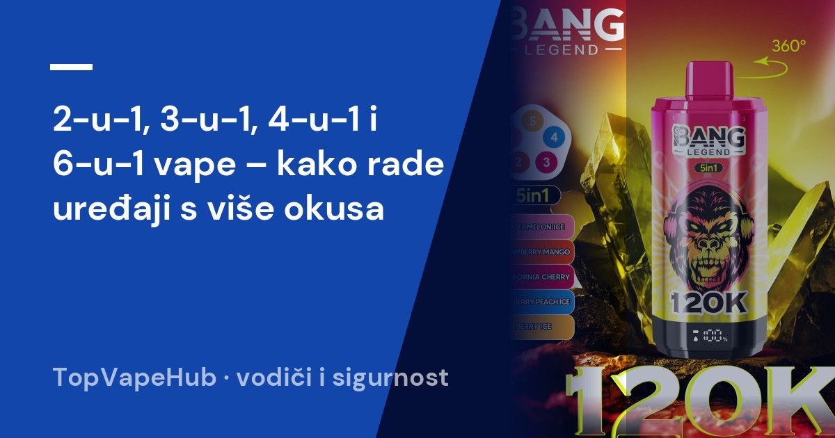 2-u-1, 3-u-1, 4-u-1 i 6-u-1 vape – kako rade uređaji s više okusa 1 2-u-1, 3-u-1, 4-u-1 i 6-u-1 vape – kako rade uređaji s više okusa