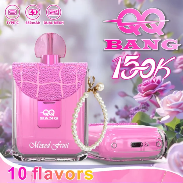 QQ Bang 150000 Puffs – Kristalni Vape Boca s 150K Udisaja i 10 Okusa