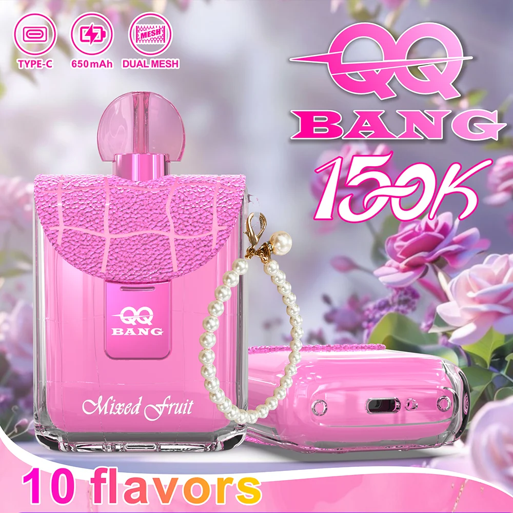 QQ Bang 150Kpuff-disposablevape-7 QQ Bang 150000 Puffs – Kristalni Vape Boca s 150K Udisaja i 10 Okusa - Slika 1