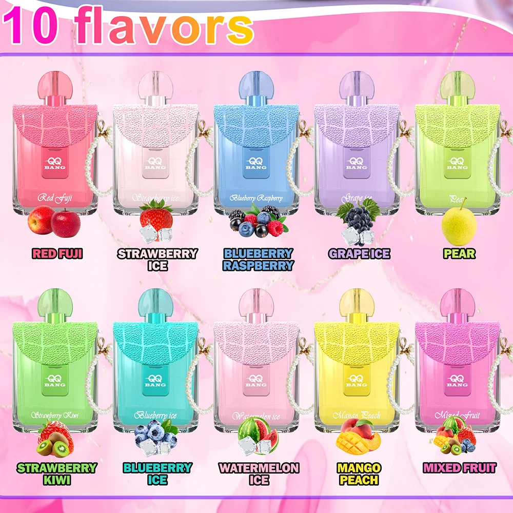 QQ Bang 150000 Puffs – Kristalni Vape Boca s 150K Udisaja i 10 Okusa 1 QQ Bang 150K okusi